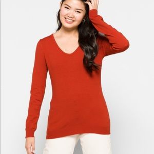 Mia back detail pullover Sz M orange